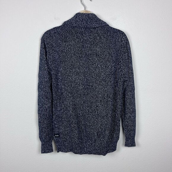 Barney Cools Sweater Mens Small Cabin Shawl Cardigan Button Grandpa Blue - Picture 11 of 11